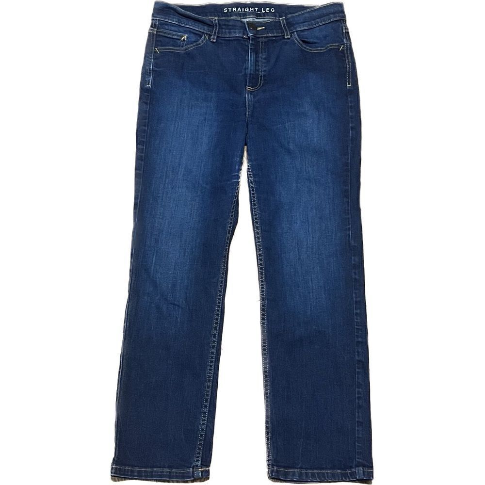 M&S Women’s jeans, size 10,‎ straight leg, denim, five pocket.